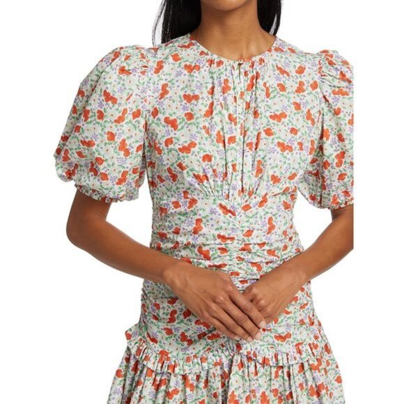 NWOT byTiMo Festive Cotton Mini Dress size M - Picture 3 of 9